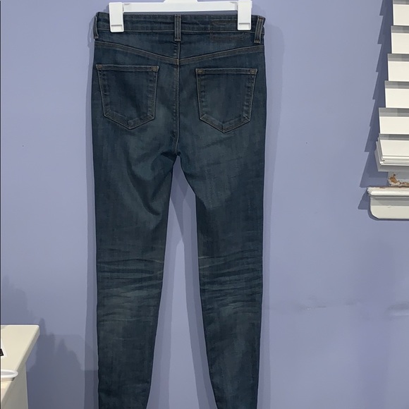 Slim High Rise Blue Ripped Jeans - Picture 3 of 4